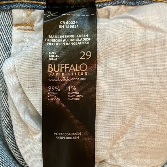 Buffalo David Bitton Kristy High Rise Distressed Mom Jeans - Picture 8 of 12